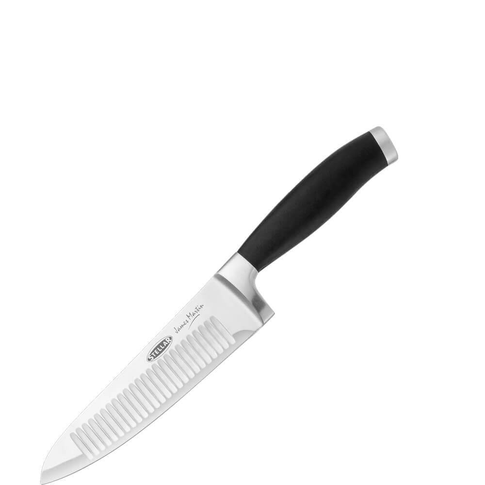 Stellar James Martin Scalloped Chef Knife 15cm
